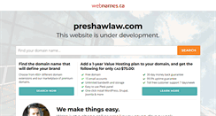 Desktop Screenshot of preshawlaw.com