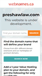 Mobile Screenshot of preshawlaw.com