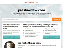 Tablet Screenshot of preshawlaw.com